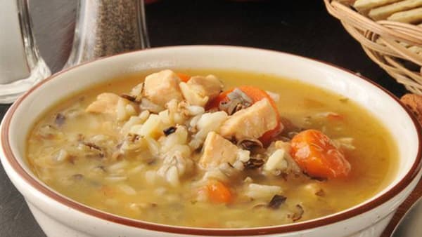 Rice Soup with Chicken Breast